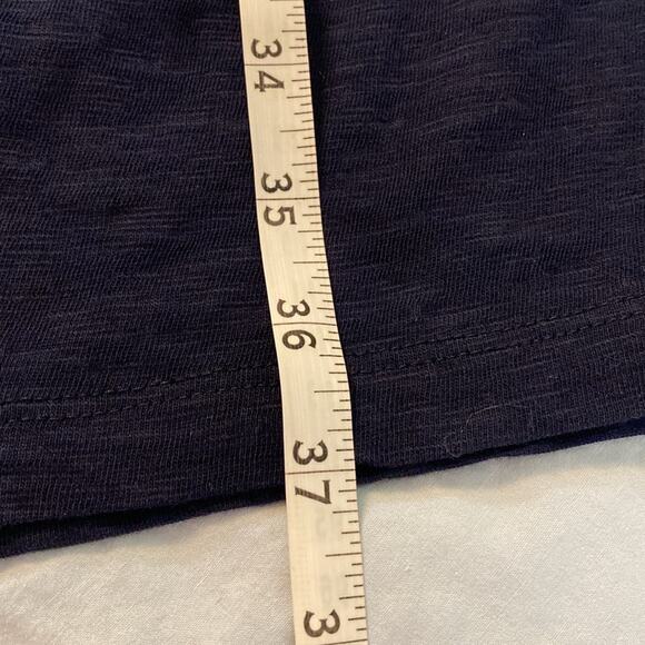 Talbots Nantucket Slub Knit Embroidered Shift Dress Navy Size LP - Picture 7 of 9